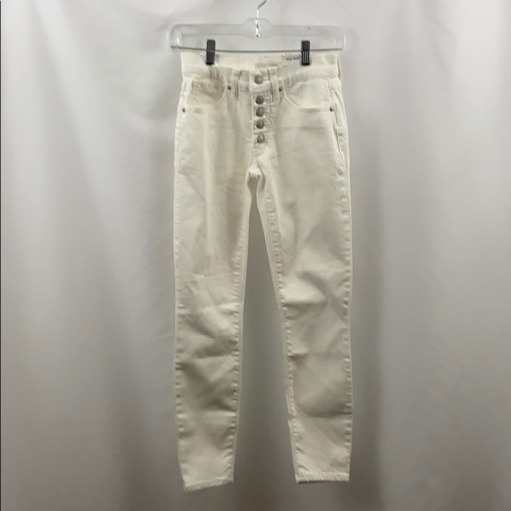 Lucky Brand AvaWhite Mid Rise Skinny 0/25 A  Jeans